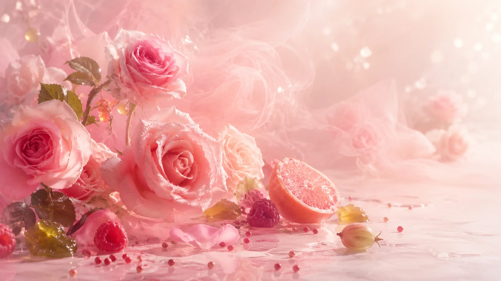 FROZEN ROSE CREAM · ТРОЯНДА В РОЖЕВІЙ СМЕТАНІ